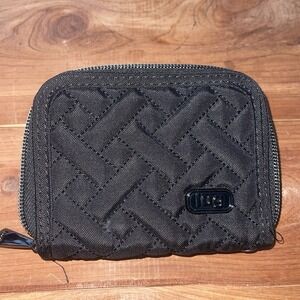 Lug Mini Handspring RFID Wallet Black Travel Small Credit Card Money